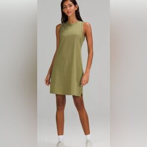 Lululemon Classic-Fit Cotton-Blend Olive Dress 6/8